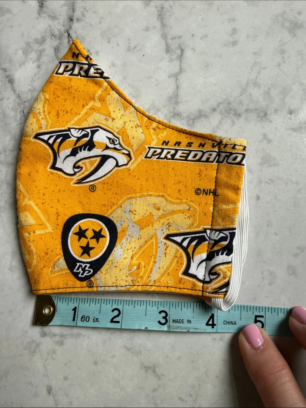 Nashville Predators Yellow Face Mask